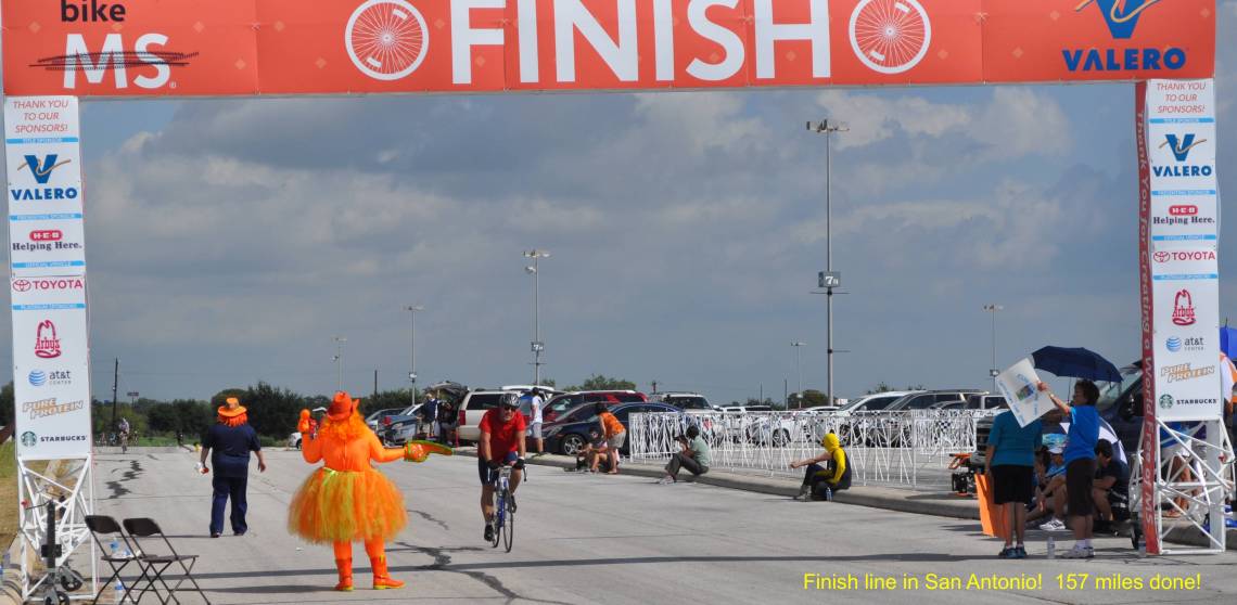 randy at finish line san antonio