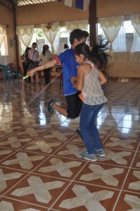Cristi & Friend jumping rope