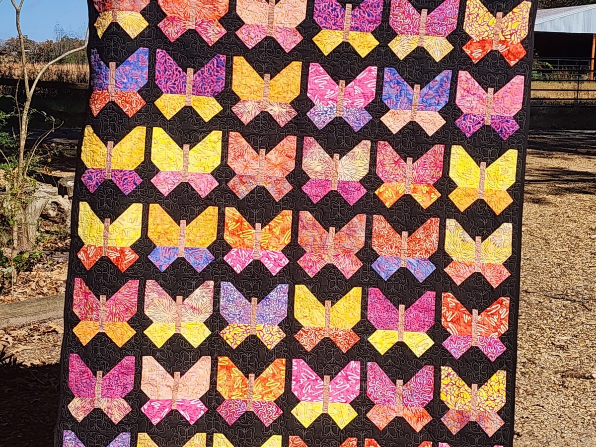 Sunset Batik Butterfly&nbsp;Quilt